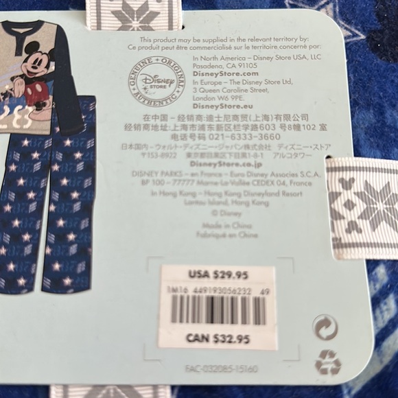 Disney Store Mickey Mouse Mens 2pc pajamas size Large - Picture 3 of 3